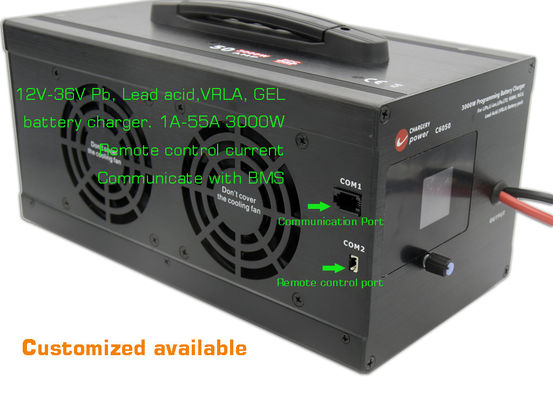 44.1V 3000W AC إلى DC شاحن البطارية شاحن خلايا الليثيوم 12V 24V 36V PB VRLA